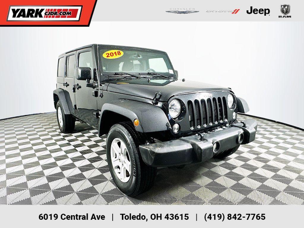 used 2018 Jeep Wrangler JK Unlimited car, priced at $17,401