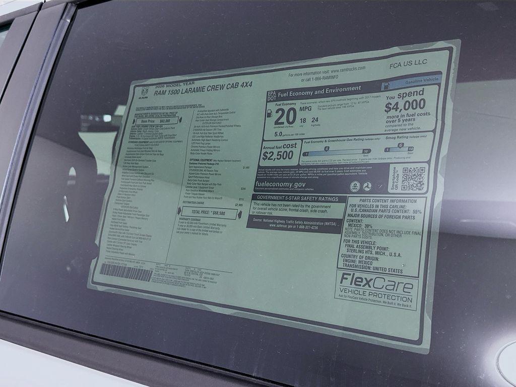 new 2026 Ram 1500 car, priced at $53,556