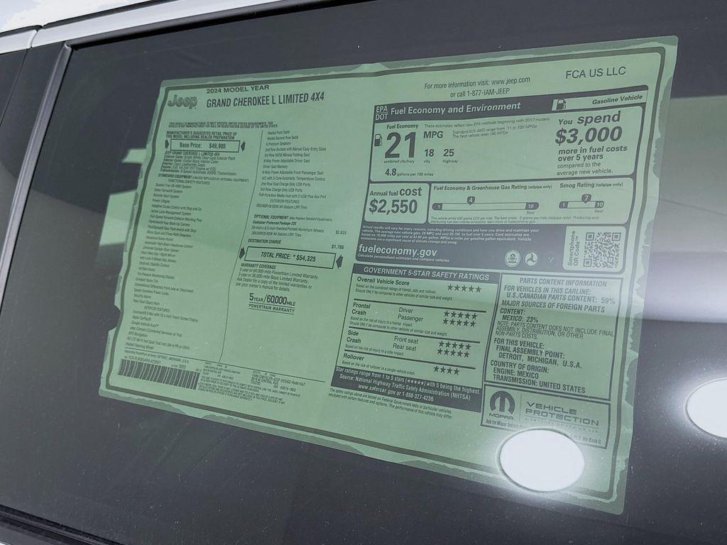 new 2024 Jeep Grand Cherokee L car, priced at $42,307