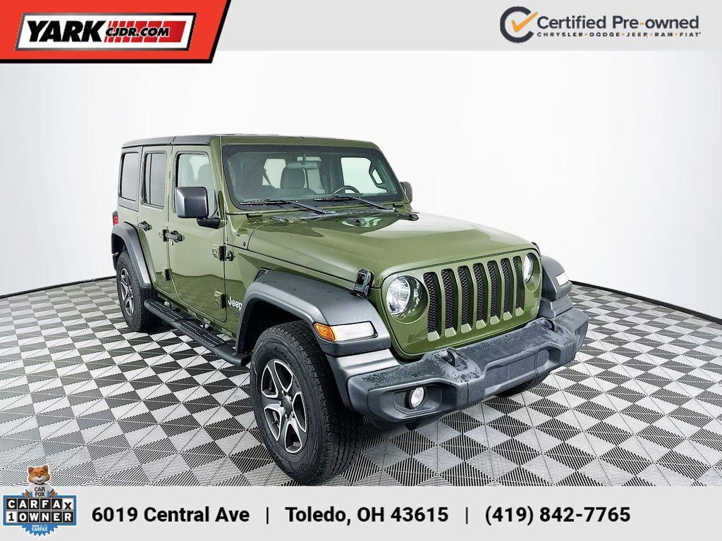 used 2021 Jeep Wrangler Unlimited car, priced at $26,644