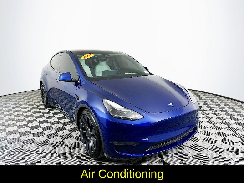 used 2021 Tesla Model Y car, priced at $28,799