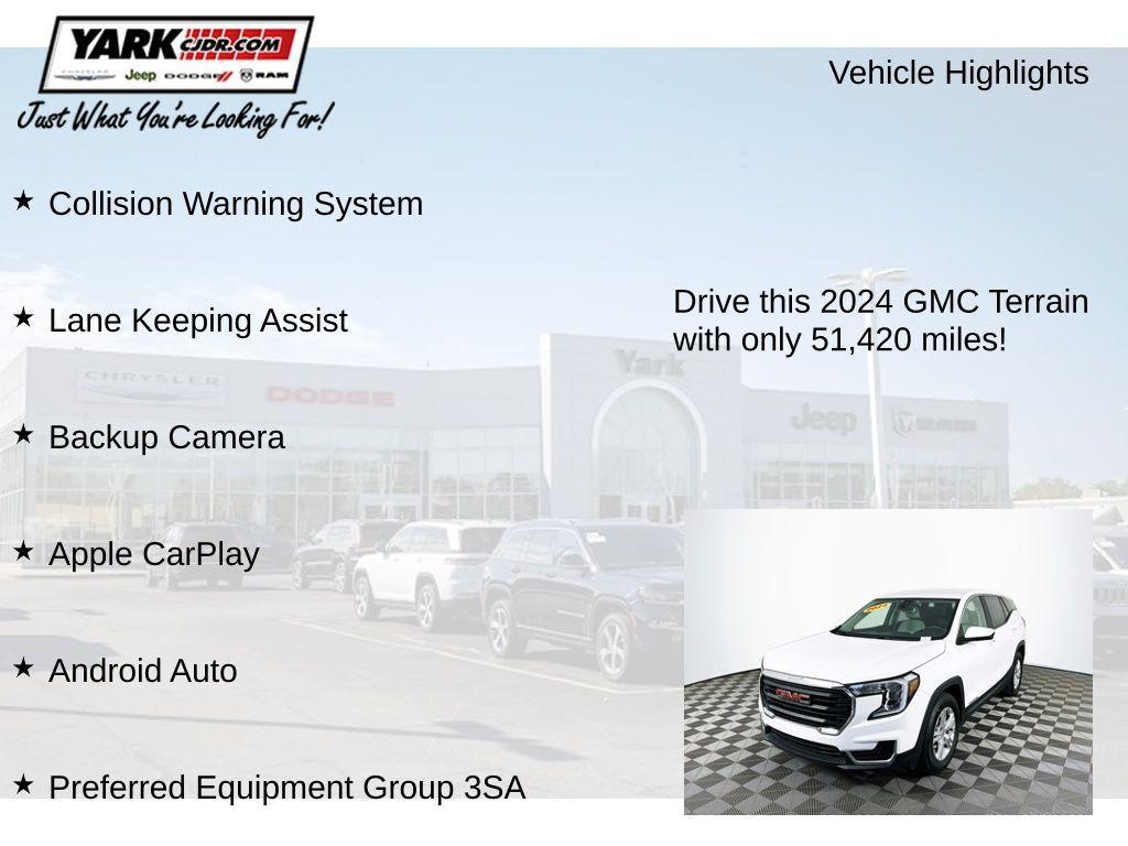 used 2024 GMC Terrain car, priced at $18,804