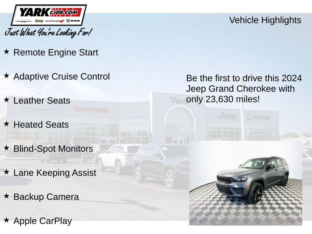 used 2024 Jeep Grand Cherokee car, priced at $33,700