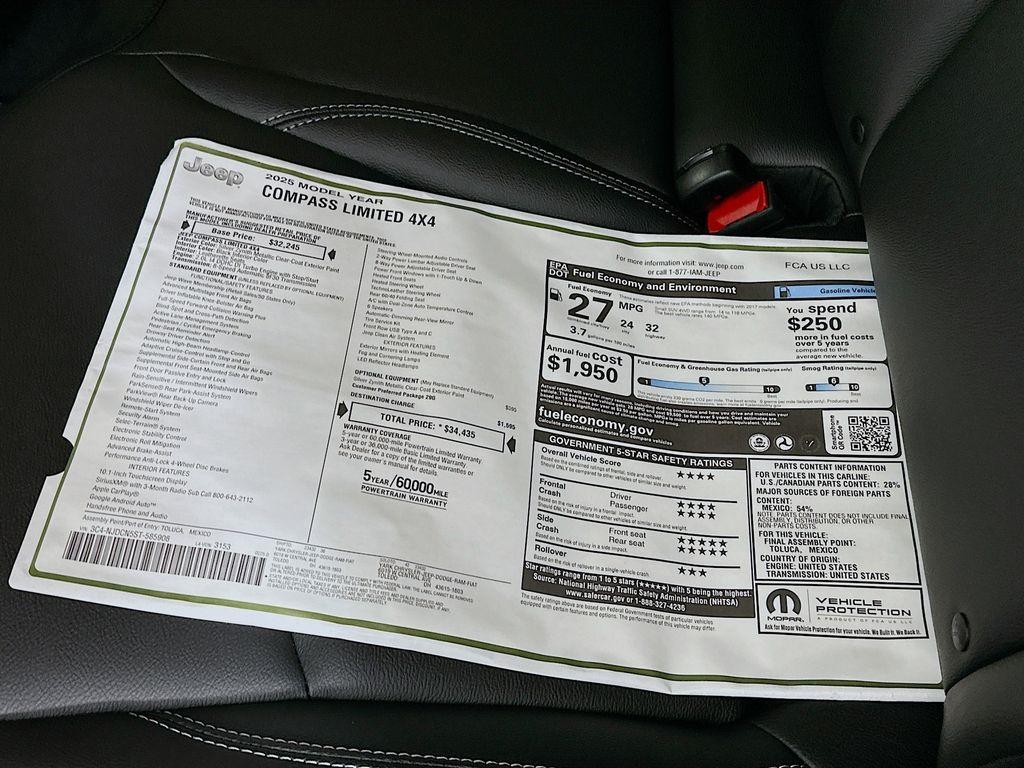 new 2025 Jeep Compass car, priced at $30,105