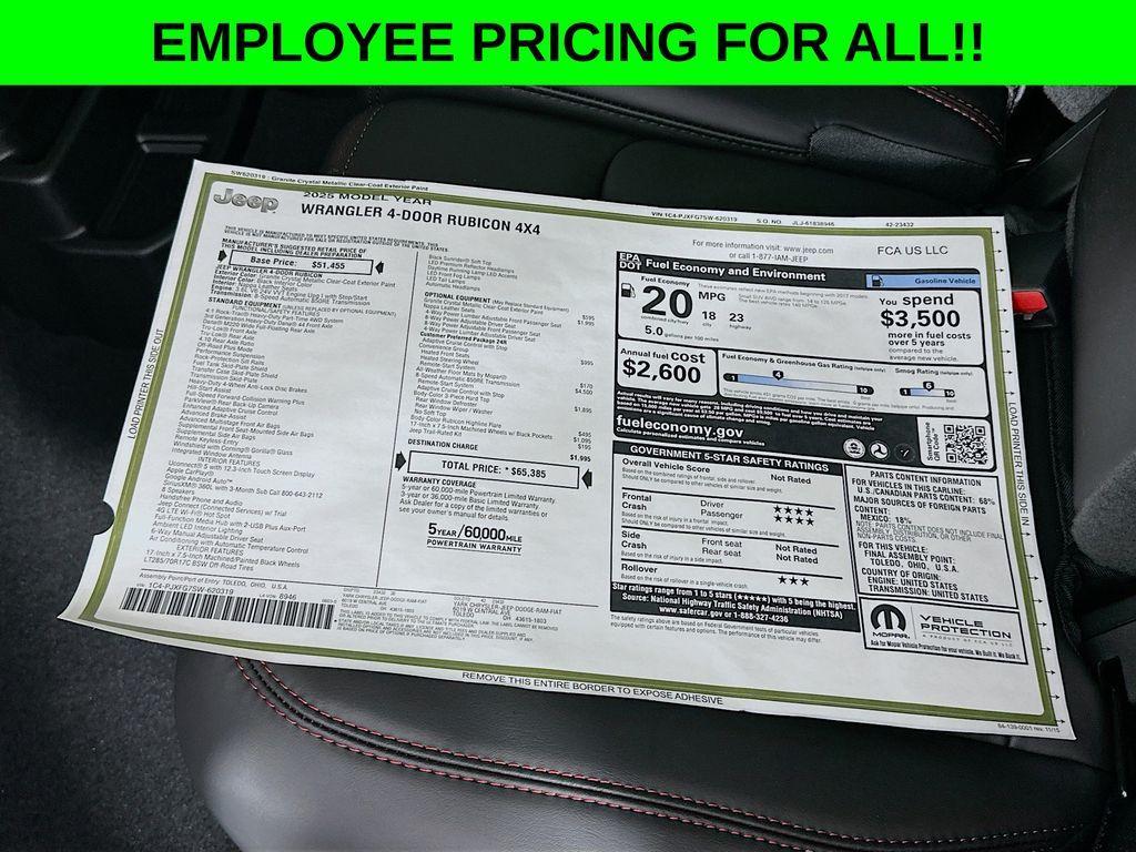 new 2025 Jeep Wrangler car, priced at $57,664