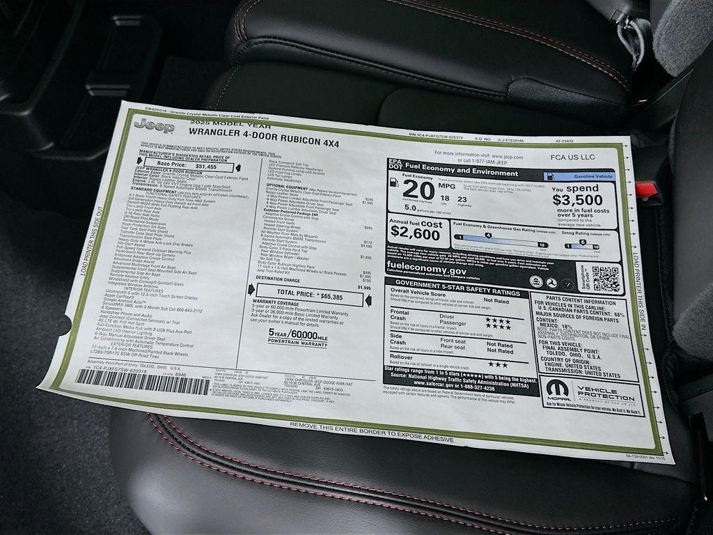 new 2025 Jeep Wrangler car, priced at $55,164