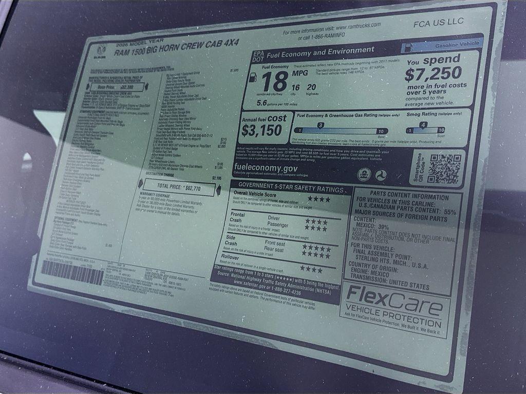new 2026 Ram 1500 car, priced at $53,519