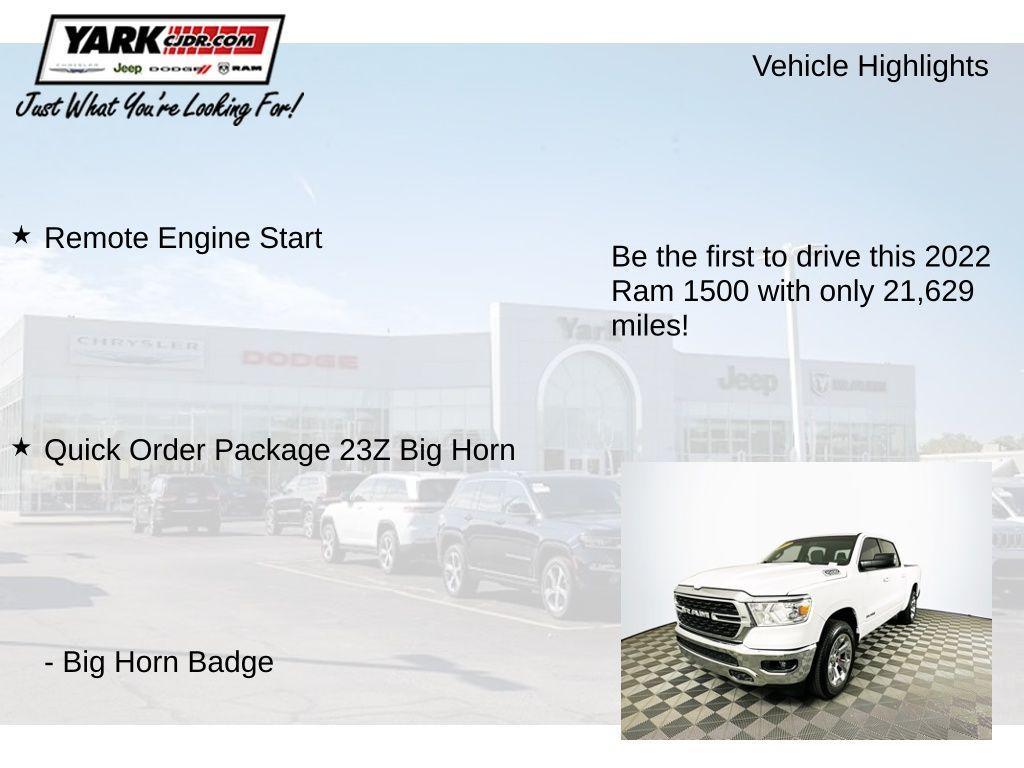 used 2022 Ram 1500 car, priced at $34,599