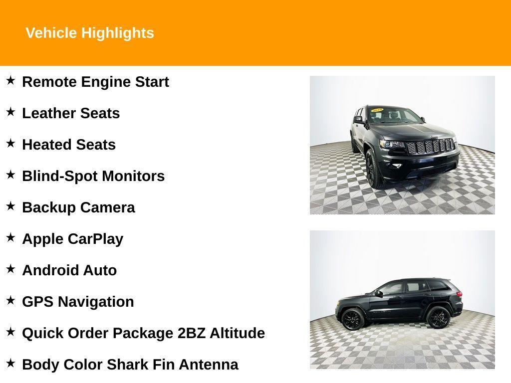 used 2020 Jeep Grand Cherokee car, priced at $18,499