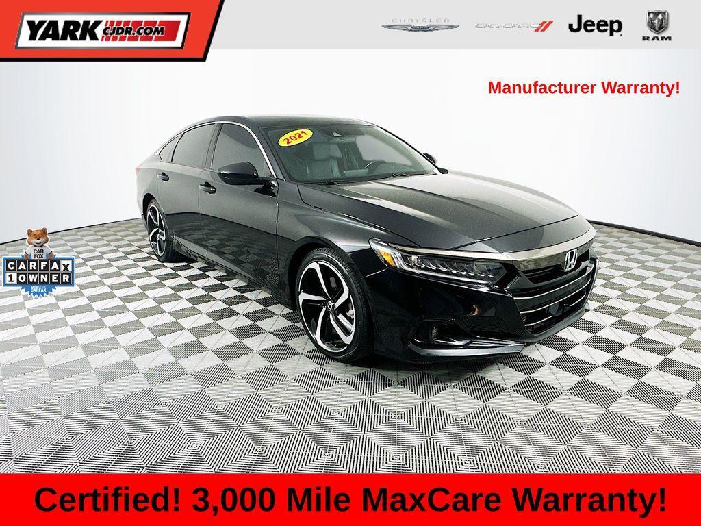 used 2021 Honda Accord car, priced at $17,841