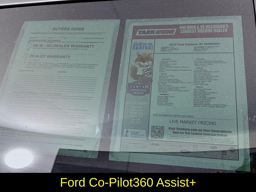 used 2022 Ford Explorer car, priced at $36,800