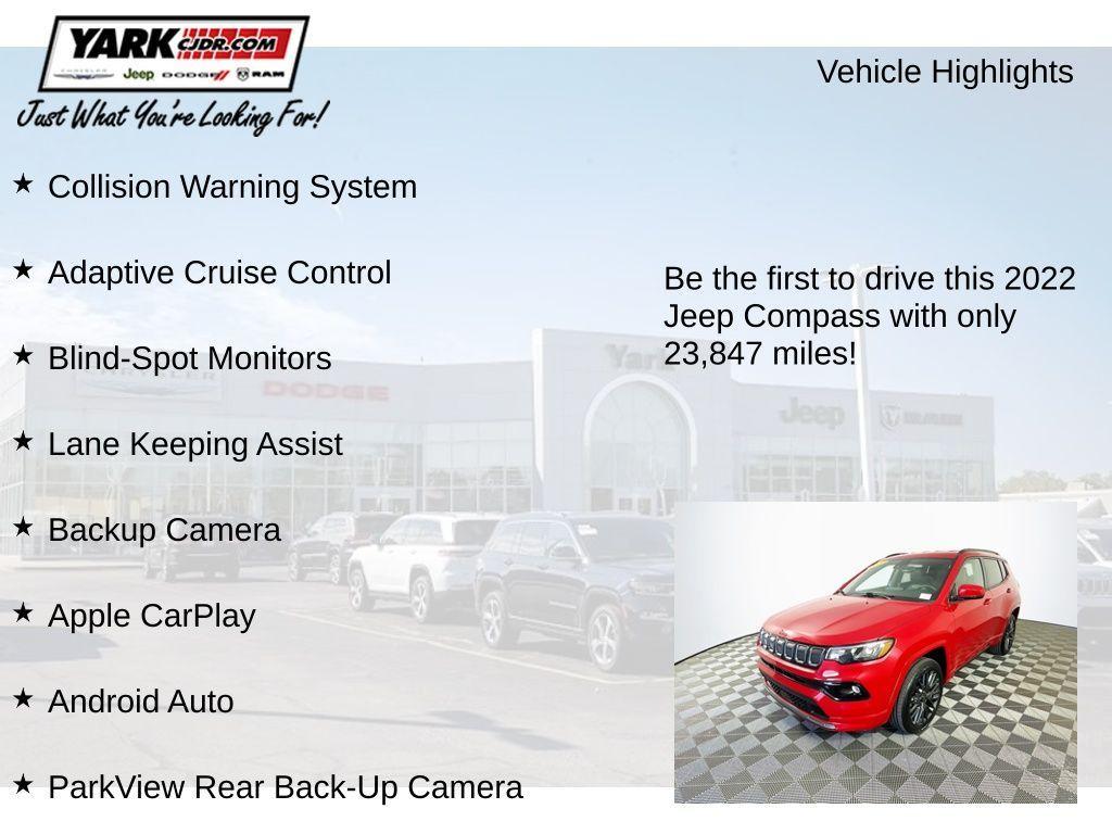 used 2022 Jeep Compass car, priced at $20,904