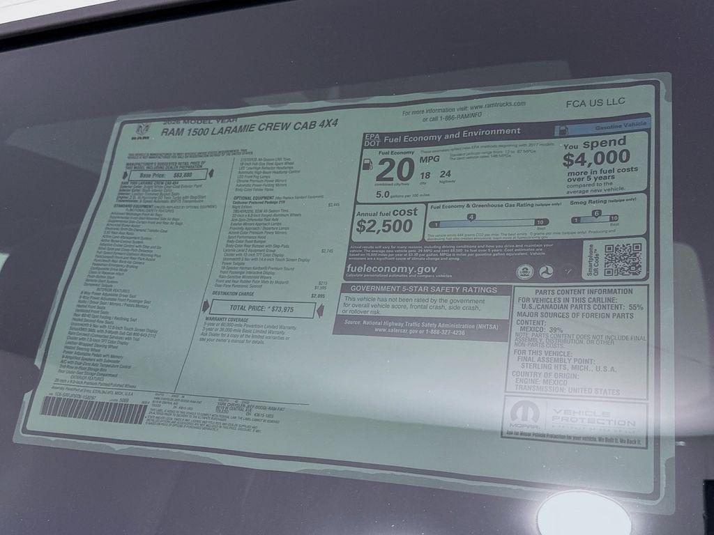 new 2026 Ram 1500 car, priced at $64,444