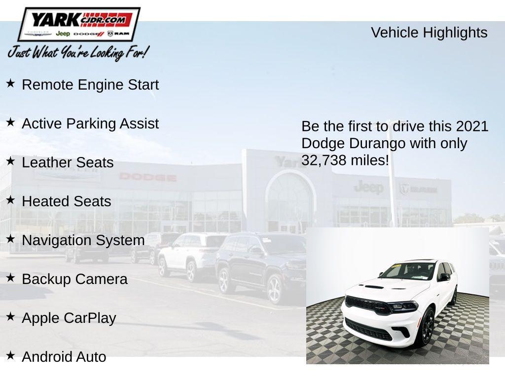 used 2021 Dodge Durango car, priced at $38,800