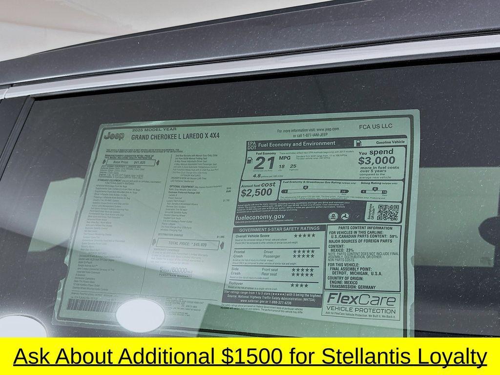 new 2025 Jeep Grand Cherokee L car, priced at $38,583