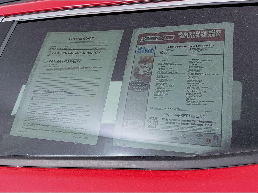 used 2024 Jeep Compass car, priced at $25,998