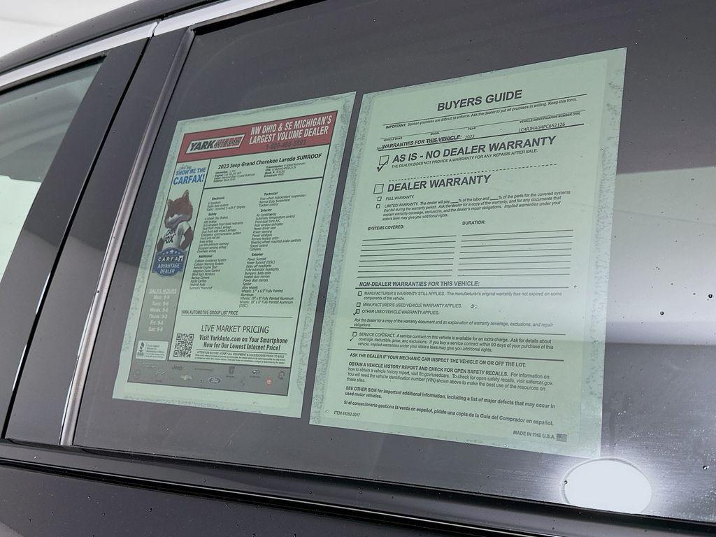 used 2023 Jeep Grand Cherokee car, priced at $30,500