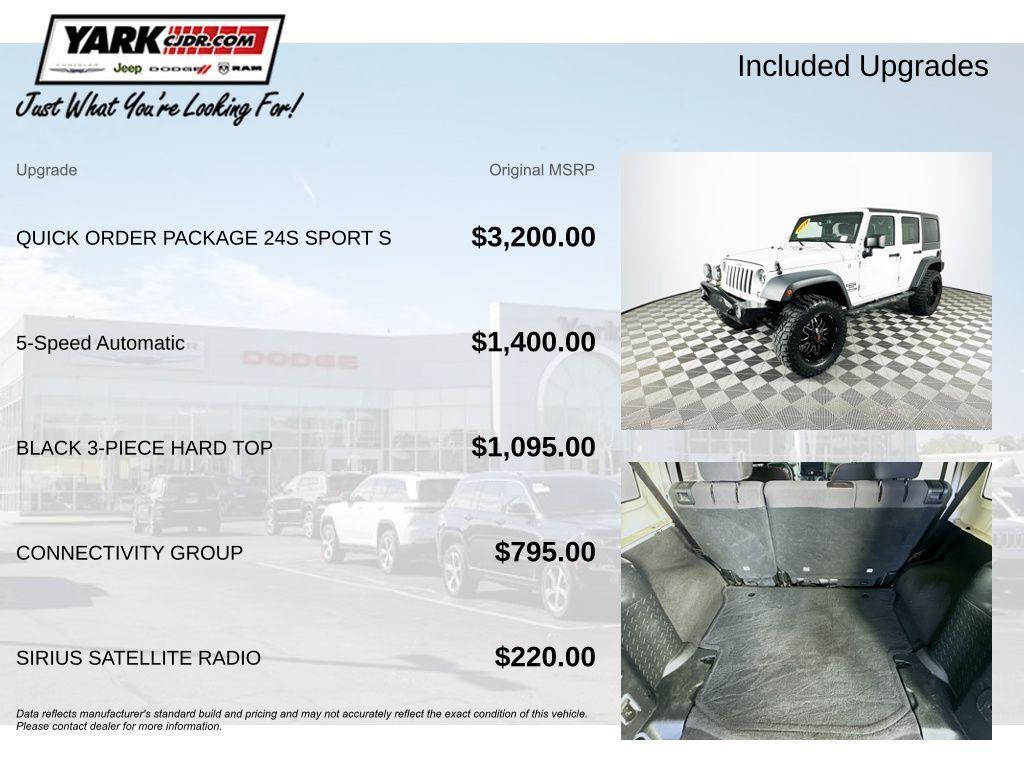 used 2018 Jeep Wrangler JK Unlimited car, priced at $18,599