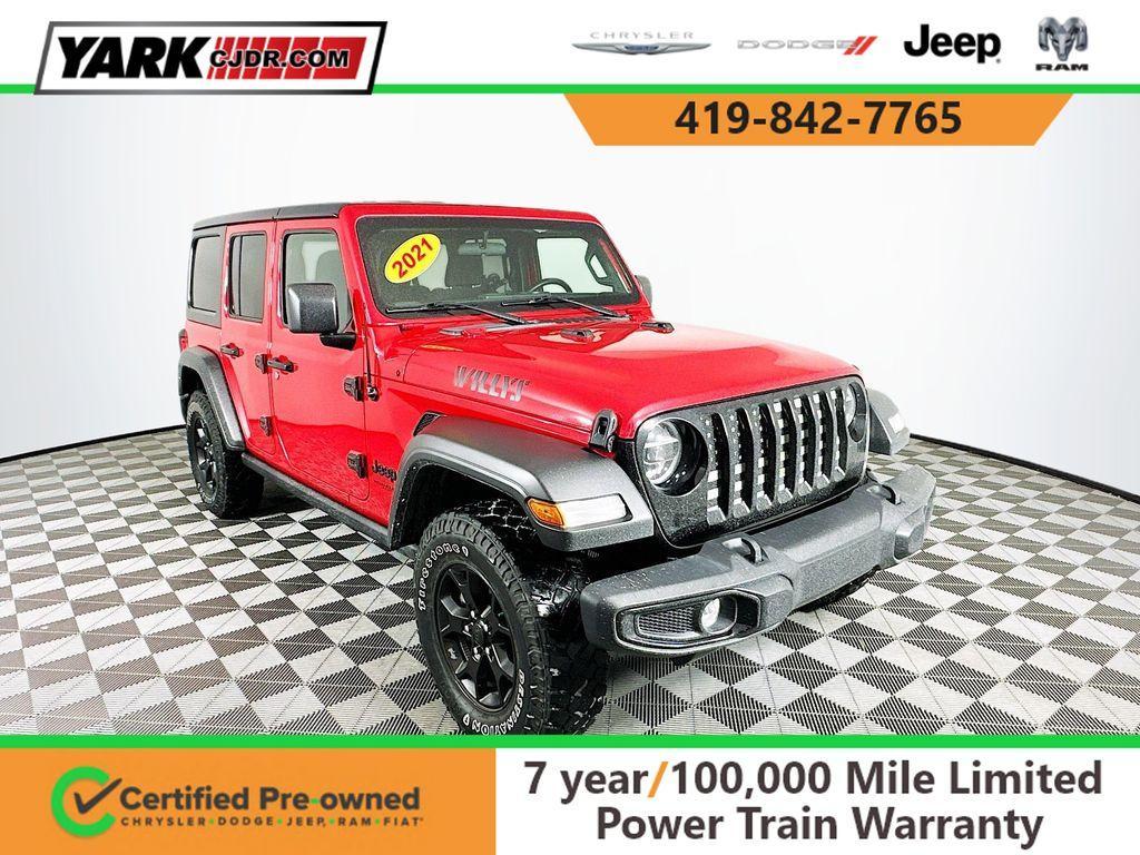 used 2021 Jeep Wrangler Unlimited car, priced at $29,998