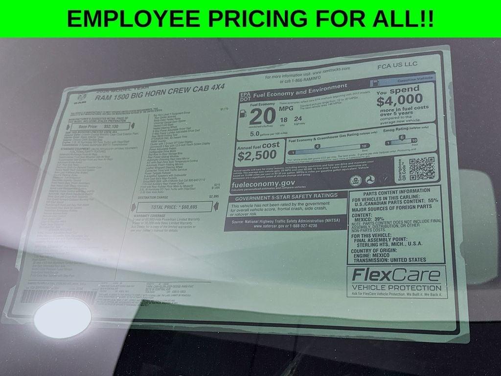 new 2026 Ram 1500 car, priced at $55,047