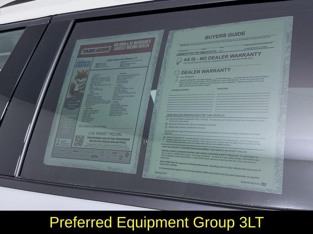 used 2024 Chevrolet Blazer car, priced at $27,704