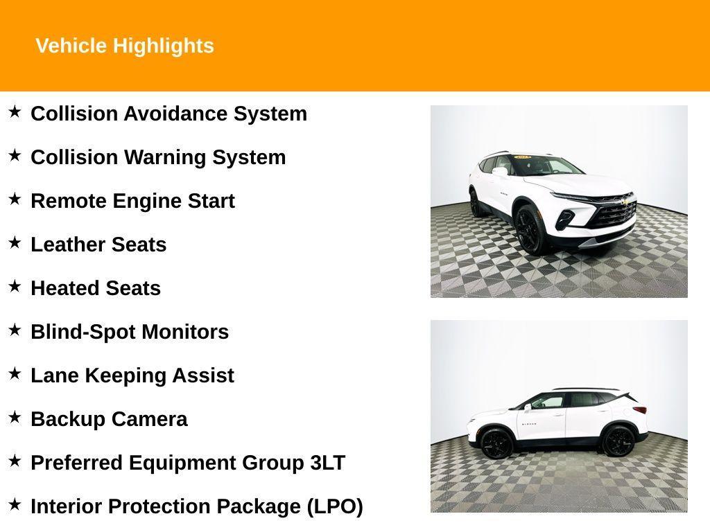 used 2024 Chevrolet Blazer car, priced at $27,704