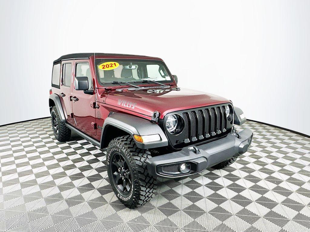 used 2021 Jeep Wrangler Unlimited car, priced at $32,401