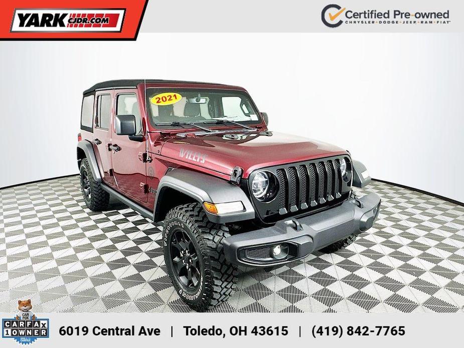 used 2021 Jeep Wrangler Unlimited car, priced at $32,401