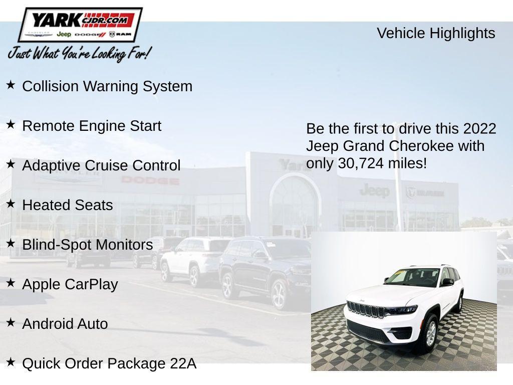 used 2022 Jeep Grand Cherokee car, priced at $28,699