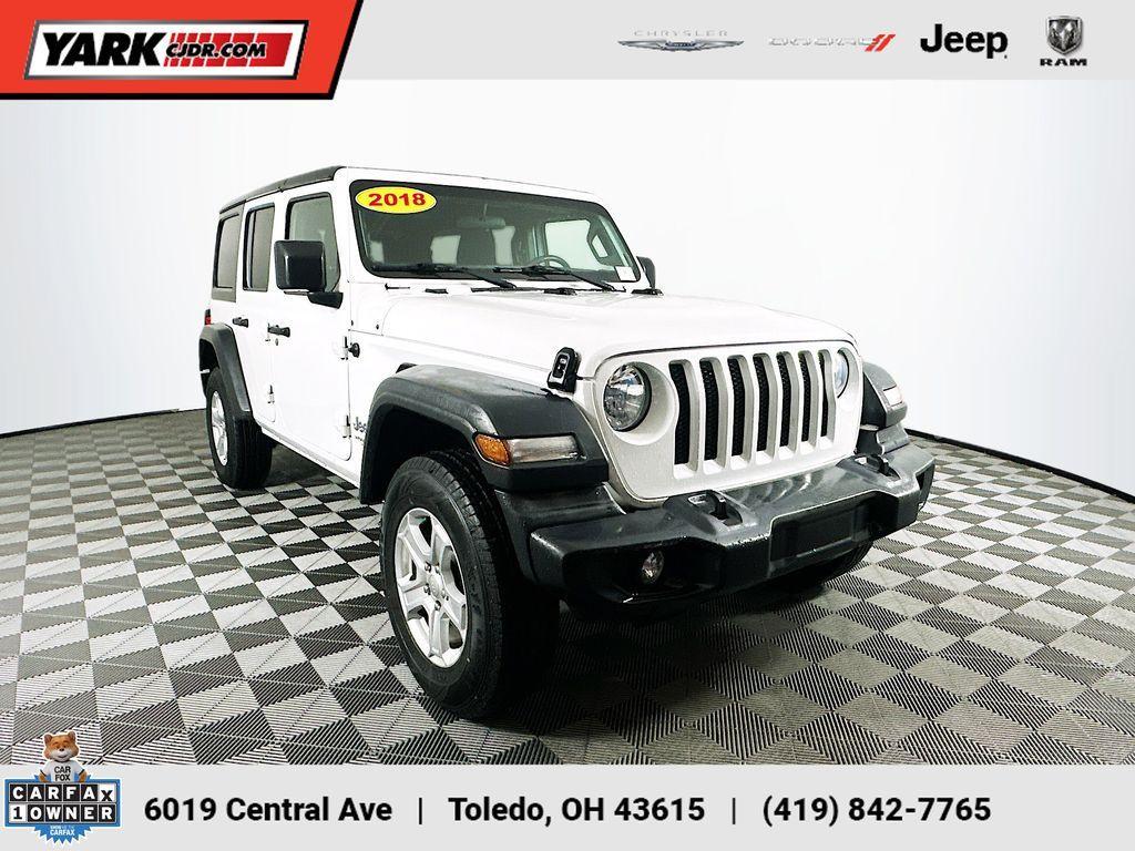 used 2018 Jeep Wrangler Unlimited car, priced at $22,400