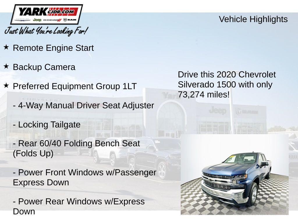 used 2020 Chevrolet Silverado 1500 car, priced at $22,998