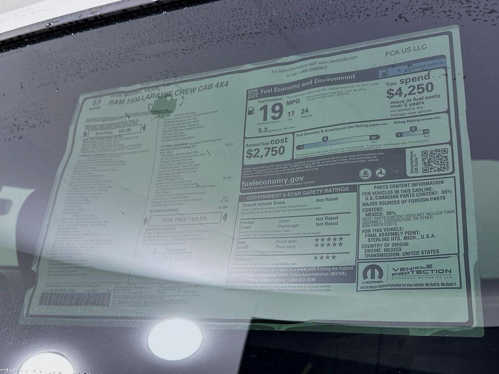new 2025 Ram 1500 car, priced at $62,944