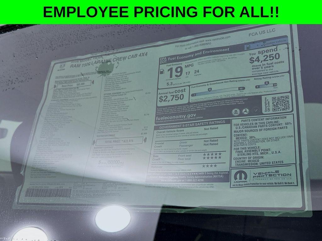 new 2025 Ram 1500 car, priced at $62,944
