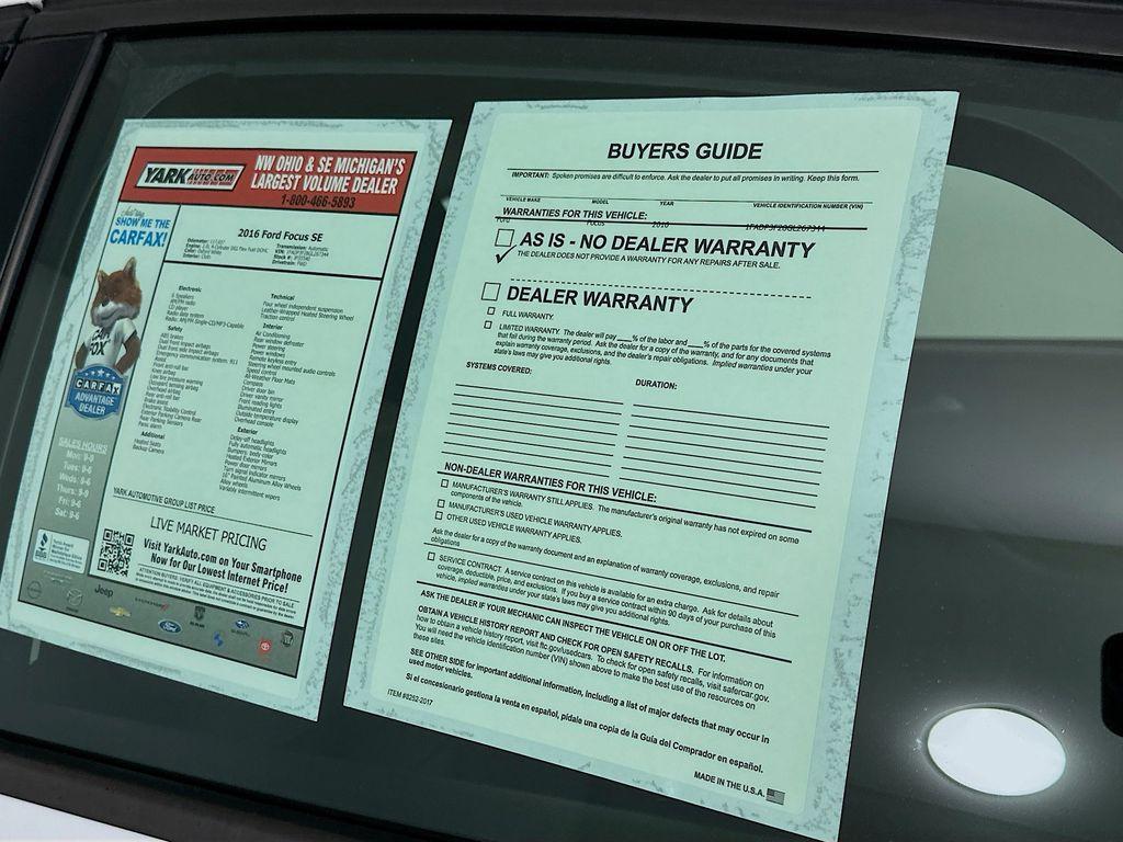 used 2016 Ford Focus car, priced at $6,899