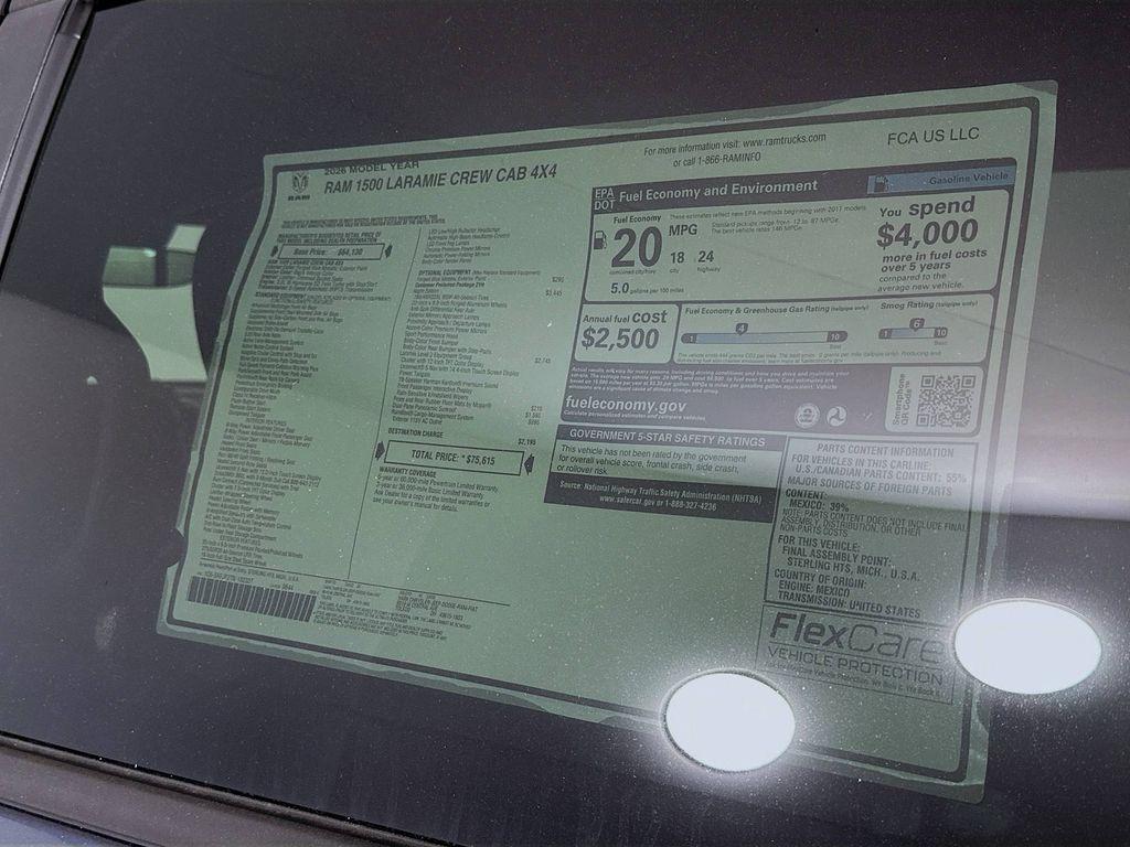 new 2026 Ram 1500 car, priced at $61,889