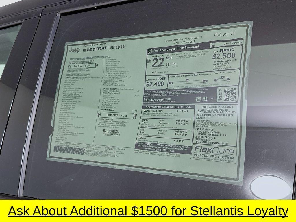 new 2025 Jeep Grand Cherokee car, priced at $47,808