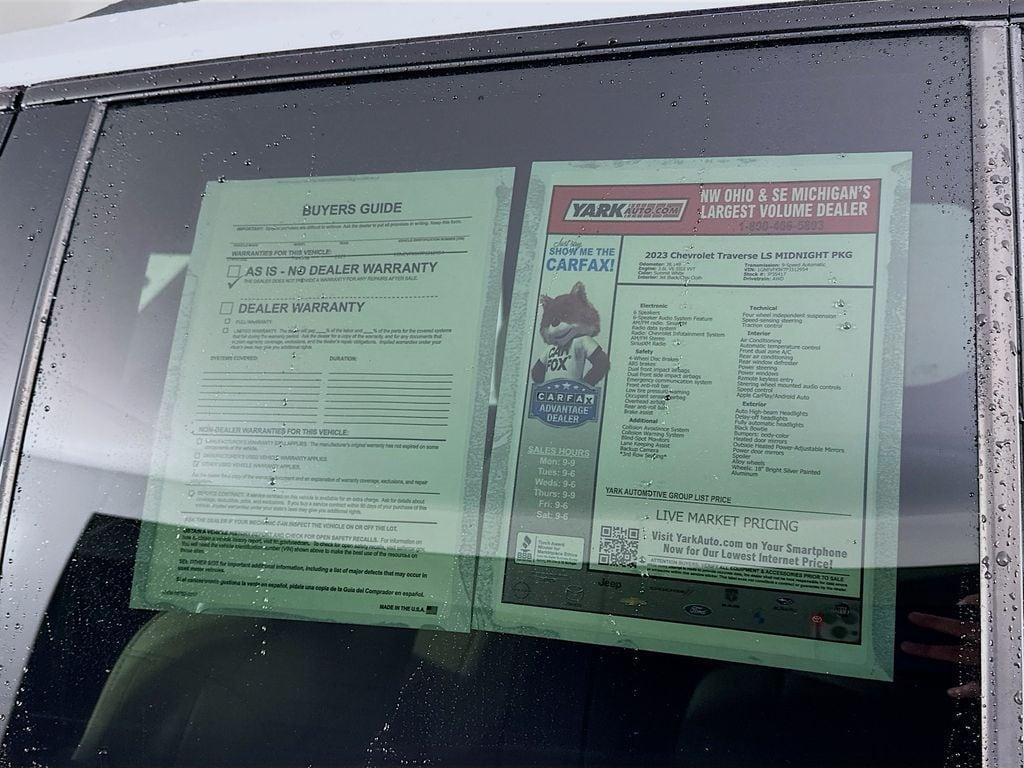 used 2023 Chevrolet Traverse car, priced at $25,503