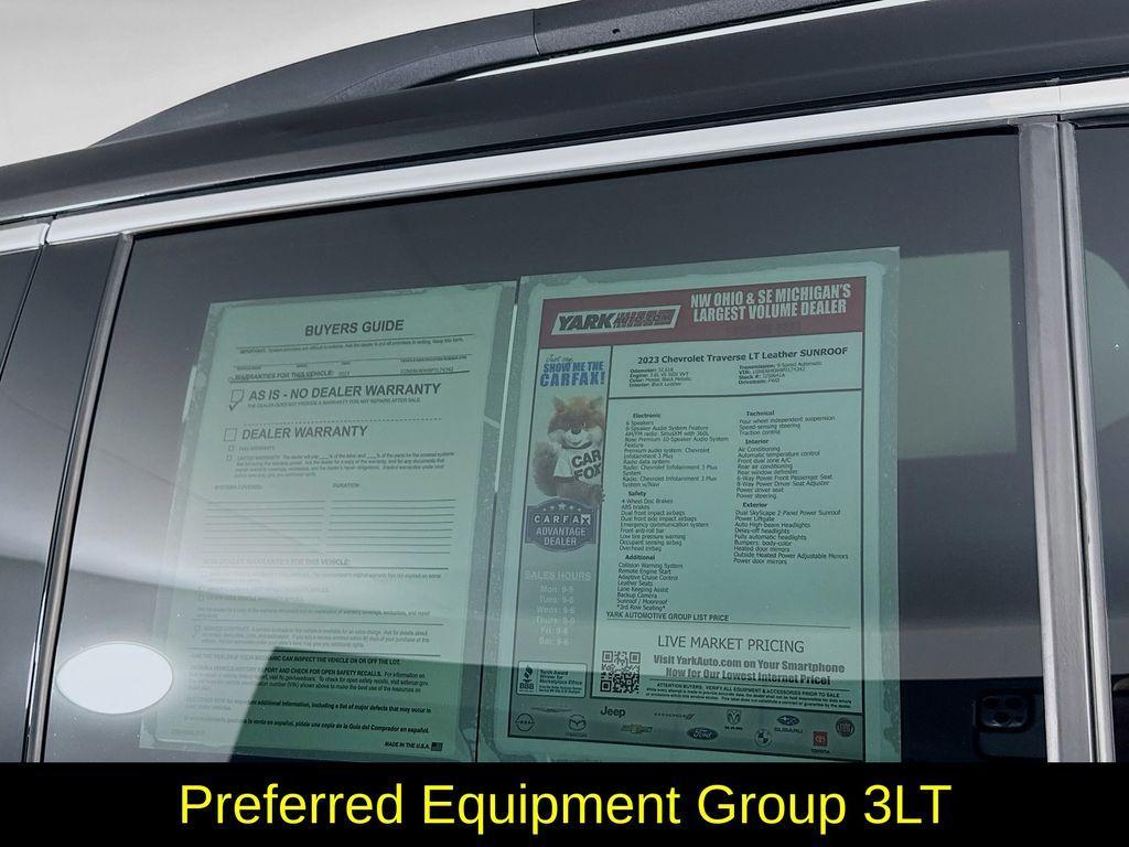 used 2023 Chevrolet Traverse car, priced at $28,199