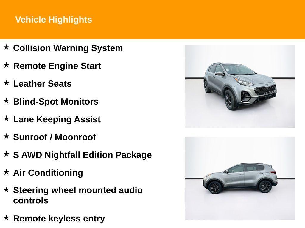 used 2021 Kia Sportage car, priced at $18,844