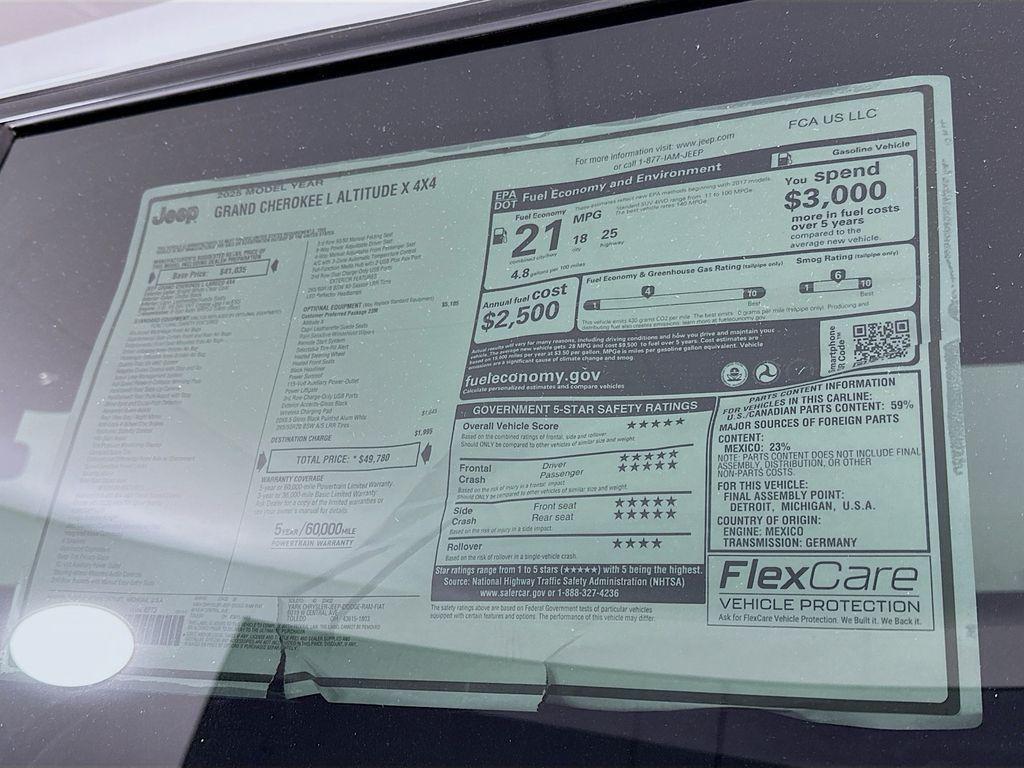 new 2025 Jeep Grand Cherokee L car, priced at $43,881