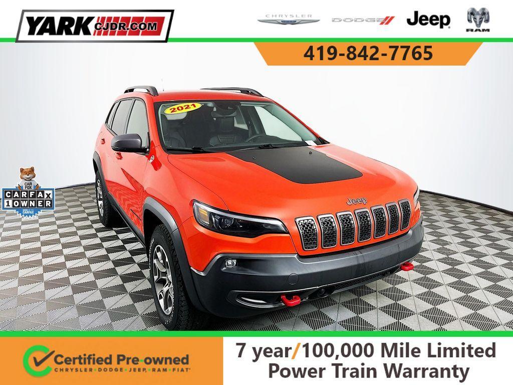 used 2021 Jeep Cherokee car, priced at $25,498