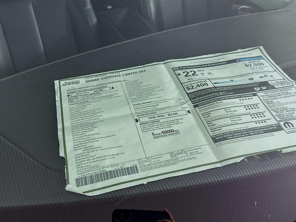 new 2025 Jeep Grand Cherokee car, priced at $46,250