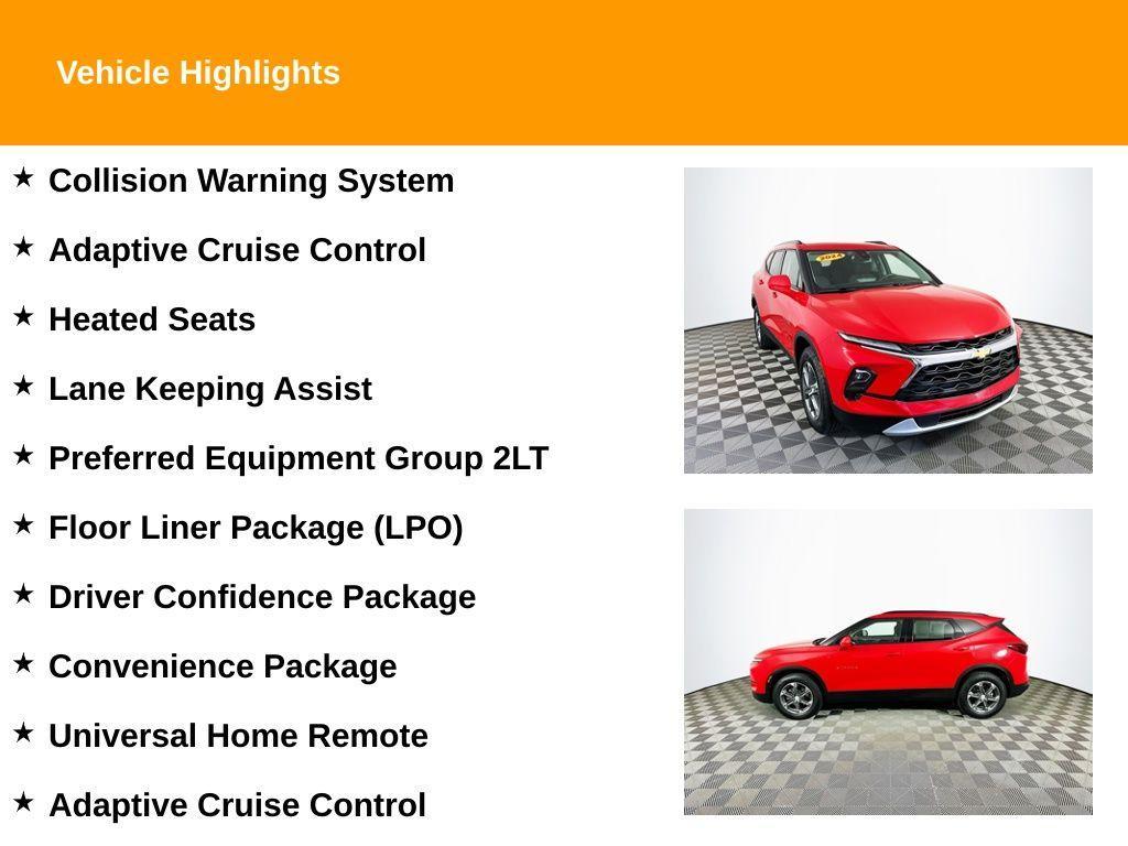 used 2024 Chevrolet Blazer car, priced at $23,799