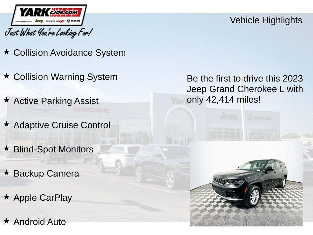 used 2023 Jeep Grand Cherokee L car, priced at $25,998