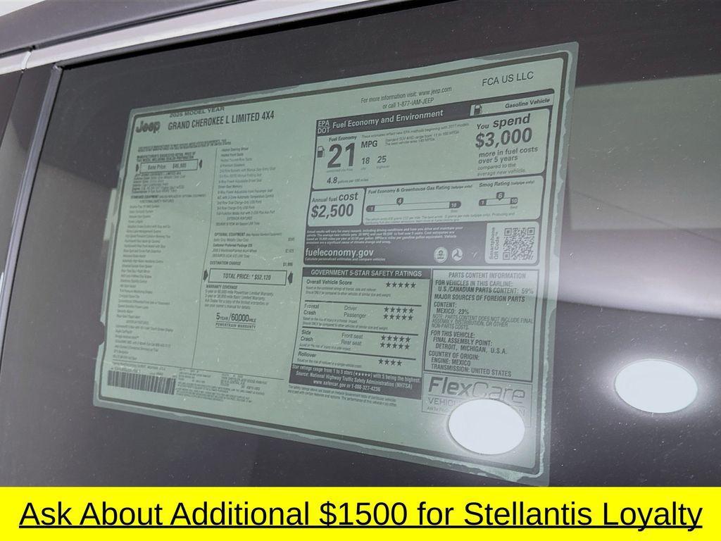 new 2025 Jeep Grand Cherokee L car, priced at $46,331