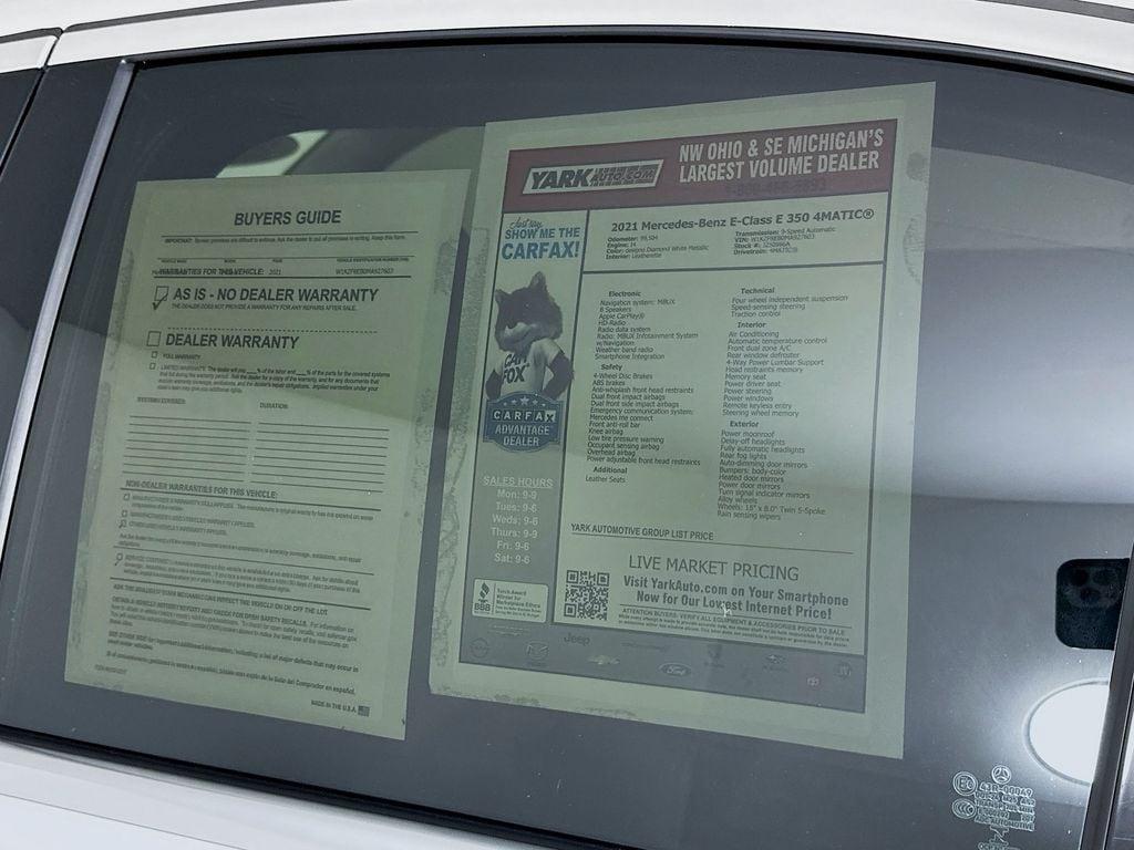 used 2021 Mercedes-Benz E-Class car, priced at $25,404