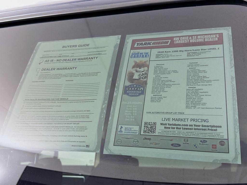 used 2020 Ram 1500 car, priced at $25,998