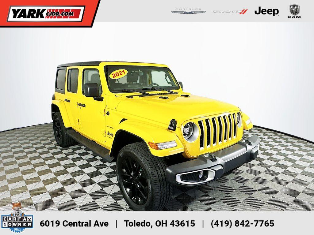 used 2021 Jeep Wrangler Unlimited 4xe car, priced at $29,445