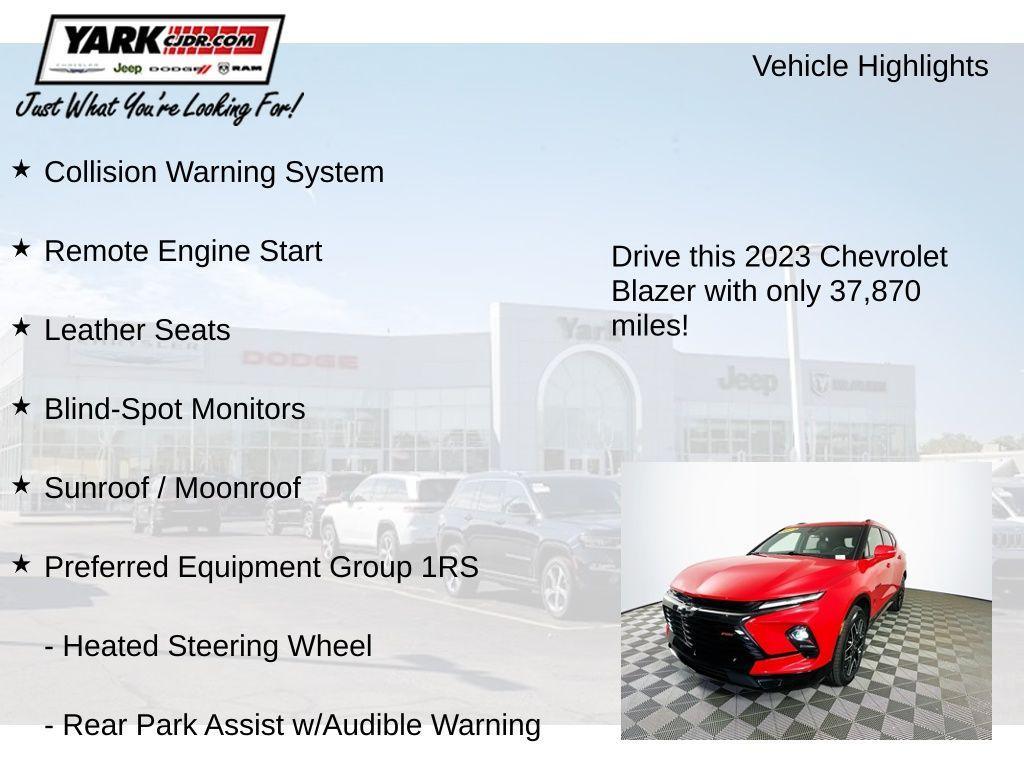 used 2023 Chevrolet Blazer car, priced at $28,970