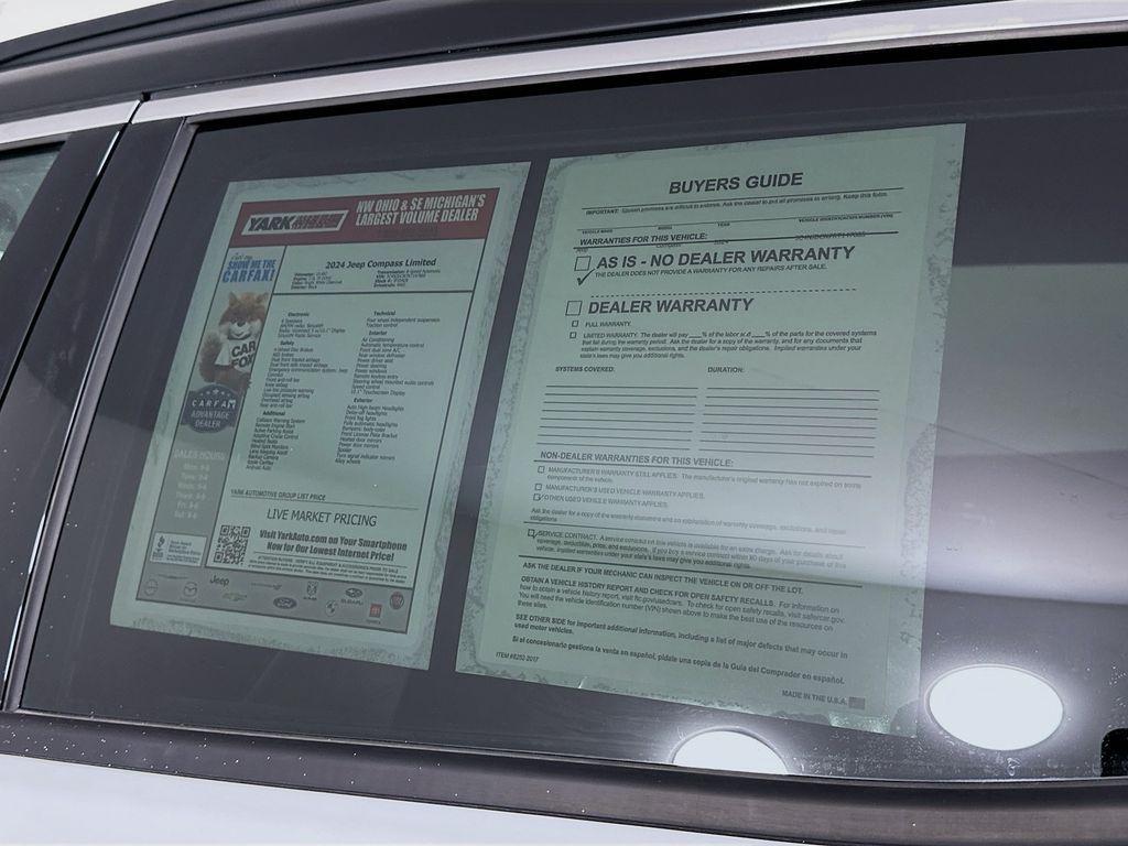 used 2024 Jeep Compass car, priced at $25,499